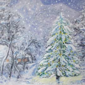 DSCN4137    Зимняя ночь