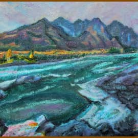 Горы и река