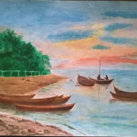 Морской залив в Финляндии