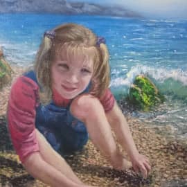 портрет на море