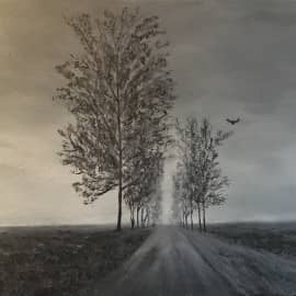 Стиль "Гризайль" "Дорога на ферму"