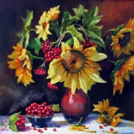 Букет подсолнухов