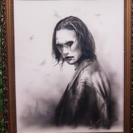 Портрет персонажа из фильма ворон.