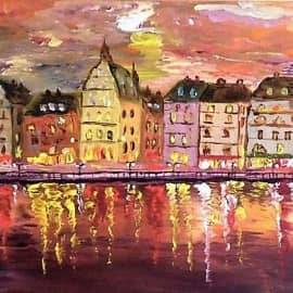 Закат в Стокгольме