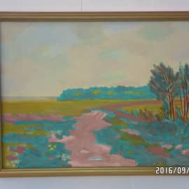 Пейзаж с дорогой