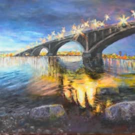 Вечером_холст_акрил_40х50 см_Кожевников_2018