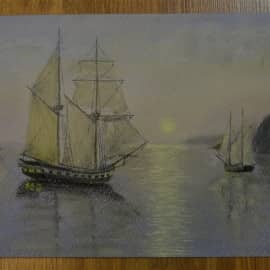 Рассвет на море