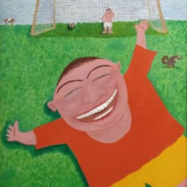 Казахи играют в футбол