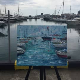 Пленэрная работа. Морской вокзал в Сочи