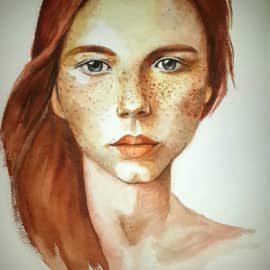 Портрет акварелью, сюжет 4