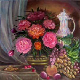 Натюрморт  с черепахой