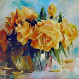 Букет желтых роз