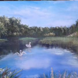 Сельский пруд.