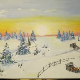 IMG_14"Две дороги" (по песне "Снега России"), холст, акрил, январь 2017 г.04