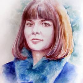 Портрет акварелью