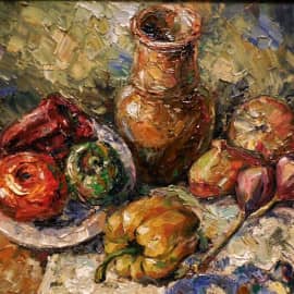 Натюрморт с овощами.