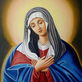 образ списан с иконы Богородицы «УМИЛЕНИЕ»