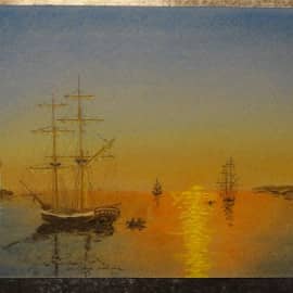 Вечер на рейде...