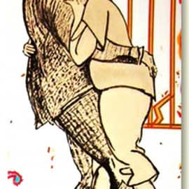 Танец в старом Берлине  (рисунок)