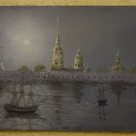 Еще одна версия ночной Петропавловской крепости