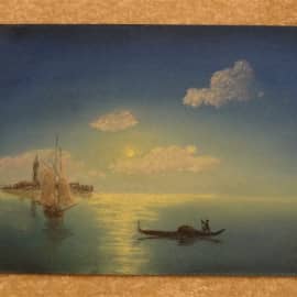 Рассвет в Венеции. По мотивам работ И. Айвазовского.