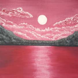 Багровый закат