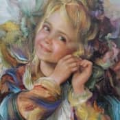 Как реалистично передать тон кожи маслом. 