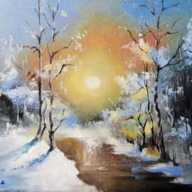 Зимний лес. Утро