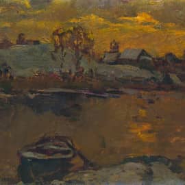 Зимний вечер на Мсте