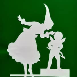 Силуэтная вытынанка