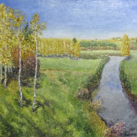 Вольная интерпретация Осень золотая Левитана