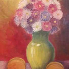 Натюрморт с персиками