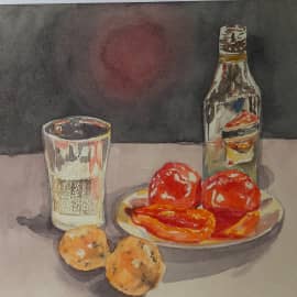 Натюрморт в темных тонах, сюжет 2