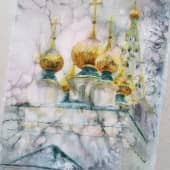 Золотые купола (1), художник Любовь Титова