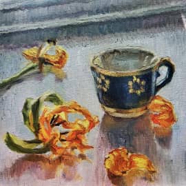 Увядшие тюльпаны