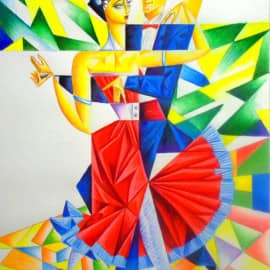 Танцы в летнем парке.