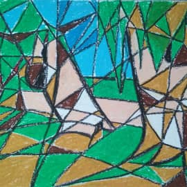 Эвкалипты на сухумской набережной