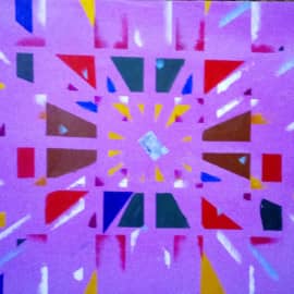 Абстракция "Время и стекло "