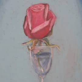 Роза в бокале