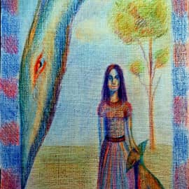 Девушка и птицедракон