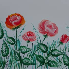 Осенние розы