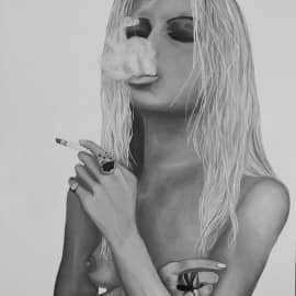 Smoking girl