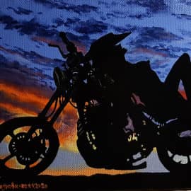 Мотоциклистка