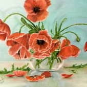 Маки в вазе