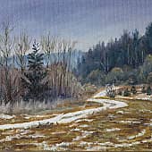 Этюд "Первый снег"