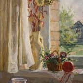 Цветы на окне.