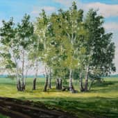 Берёзки у дороги.