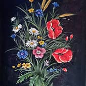 Букет на тёмном фоне