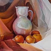 Кувшин и мандарины