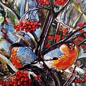 Снегири на рябине